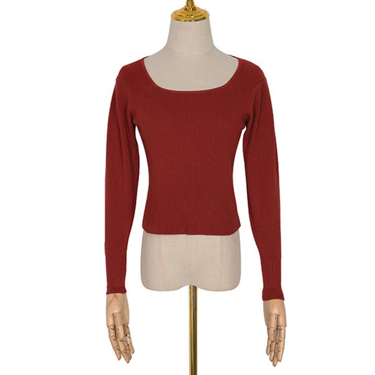 テラコッタ | トップス スクエアネック タイト | IRADOWL