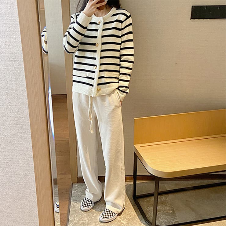 カーディガン トップス ボーダー柄 | IRADOWL | 詳細画像2 
