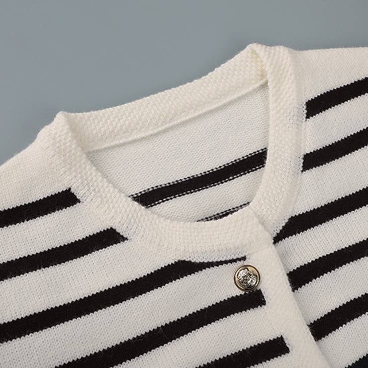 カーディガン トップス ボーダー柄 | IRADOWL | 詳細画像11 