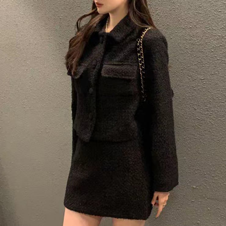 セットアップ ジャケット ミニスカート[品番：ZI000009047]｜IRADOWL