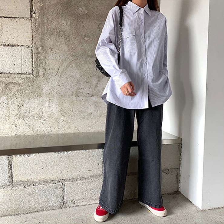 トップス シャツ ストライプ[品番：ZI000009229]｜IRADOWL（アイラ