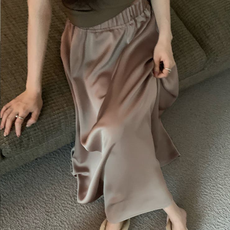 moirelaxing satin maxi skirt