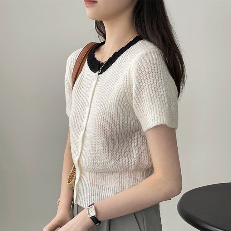 未使用品　Y,s 麻/綿混合ドルマリンフードニット 前後2WAY シンプルニット スーパー120sプレミアムウール | AND