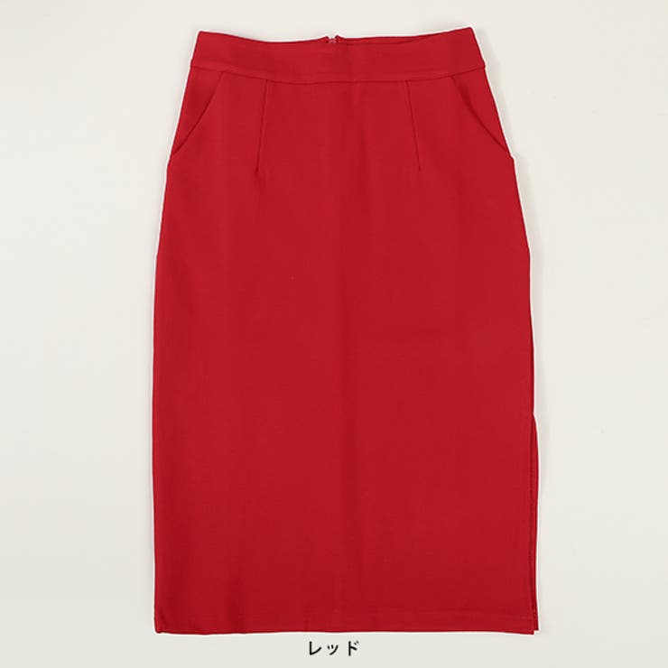 レースペンシルスカート - レッド - レディース | H&M JP