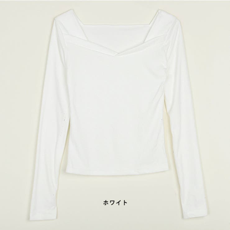 トップス フロントデザイン V字[品番：ZI000009825]｜IRADOWL