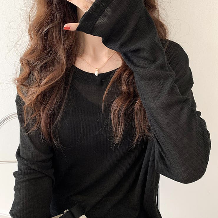 アイレネ - IRENE | Wool Sheer Turtleneck Knit Tops-Light