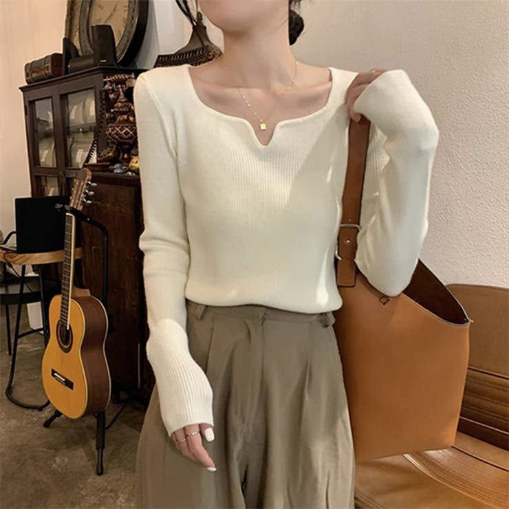 トップス ニット リブ | IRADOWL | 詳細画像14 