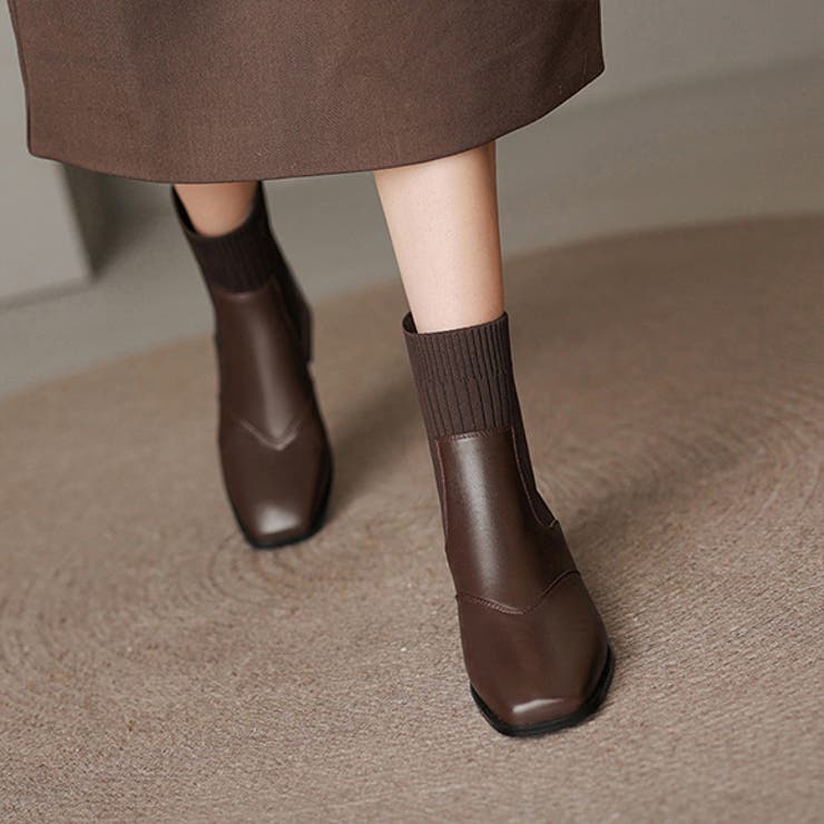 ブーツ ソックスブーツ リブ | IRADOWL | 詳細画像5 