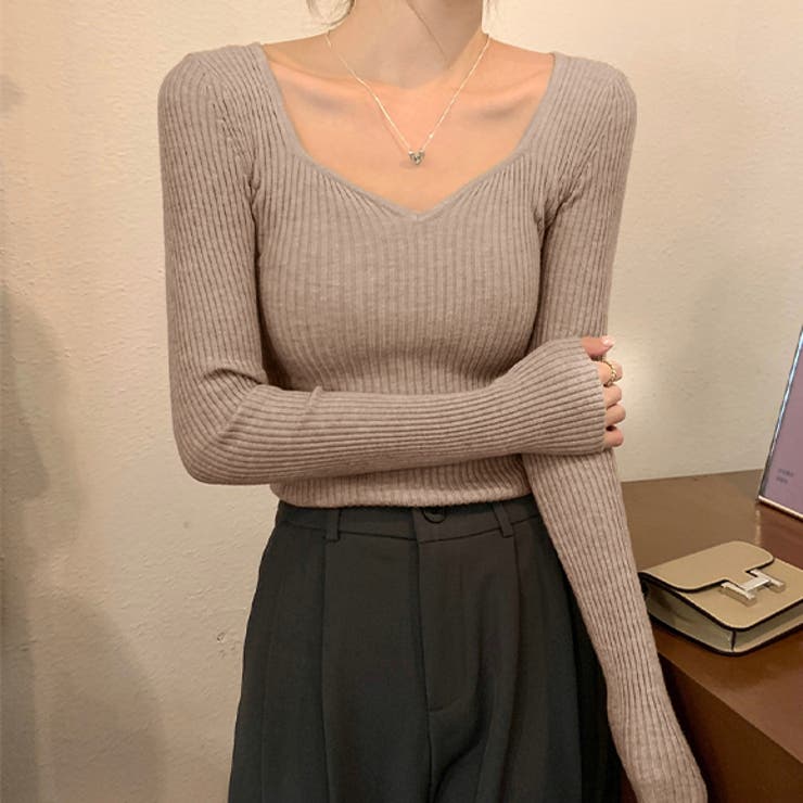 トップス ニット リブ | IRADOWL | 詳細画像3 