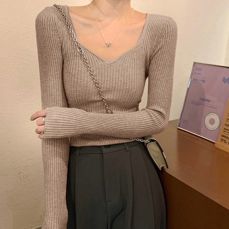 トップス ニット リブ | IRADOWL | 詳細画像4 