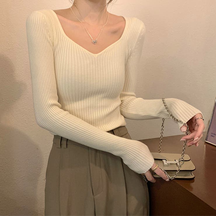 トップス ニット リブ | IRADOWL | 詳細画像9 