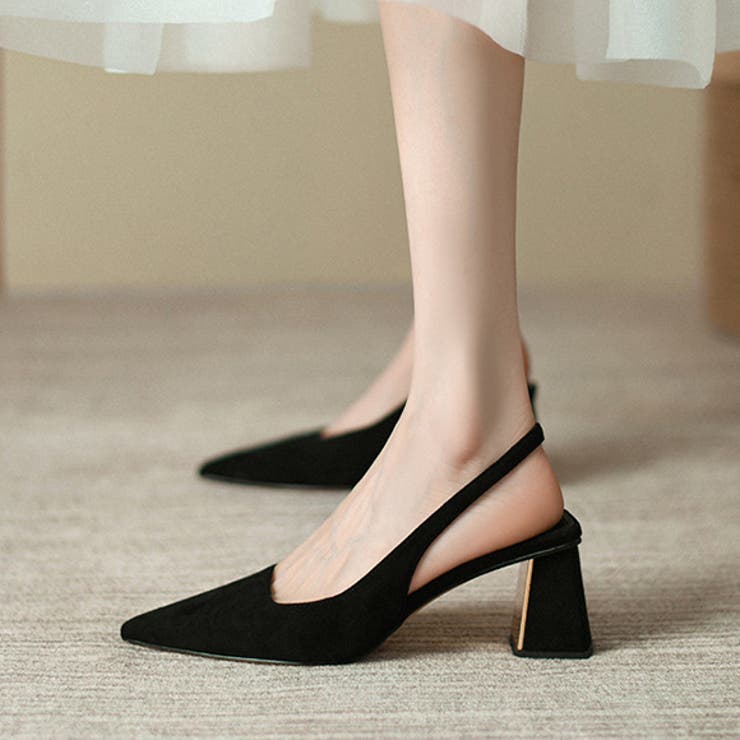 シューズ パンプス バックストラップ[品番：ZI000010113