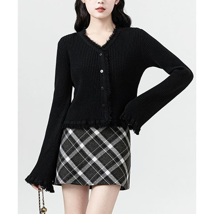 ブラック | トップス ニット カーディガン | IRADOWL