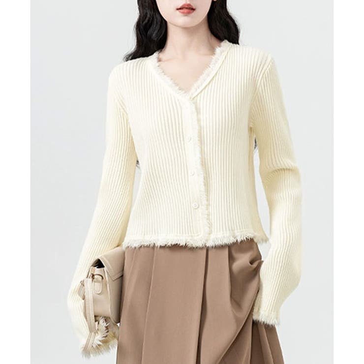 ホワイト | トップス ニット カーディガン | IRADOWL