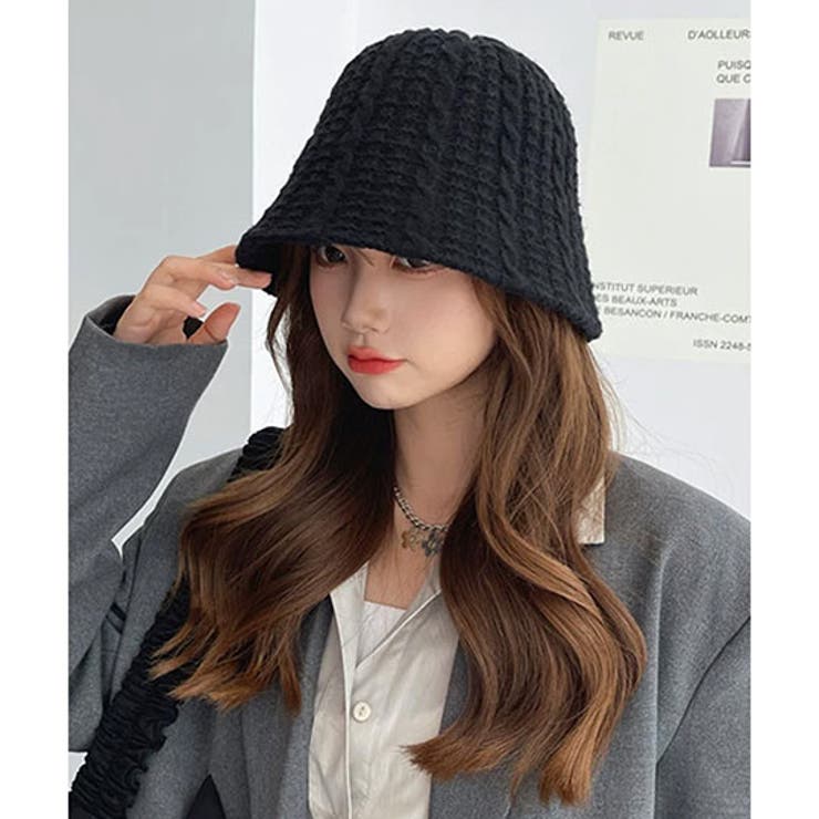セール】knit bucket hat/ニットバケットハット（ハット