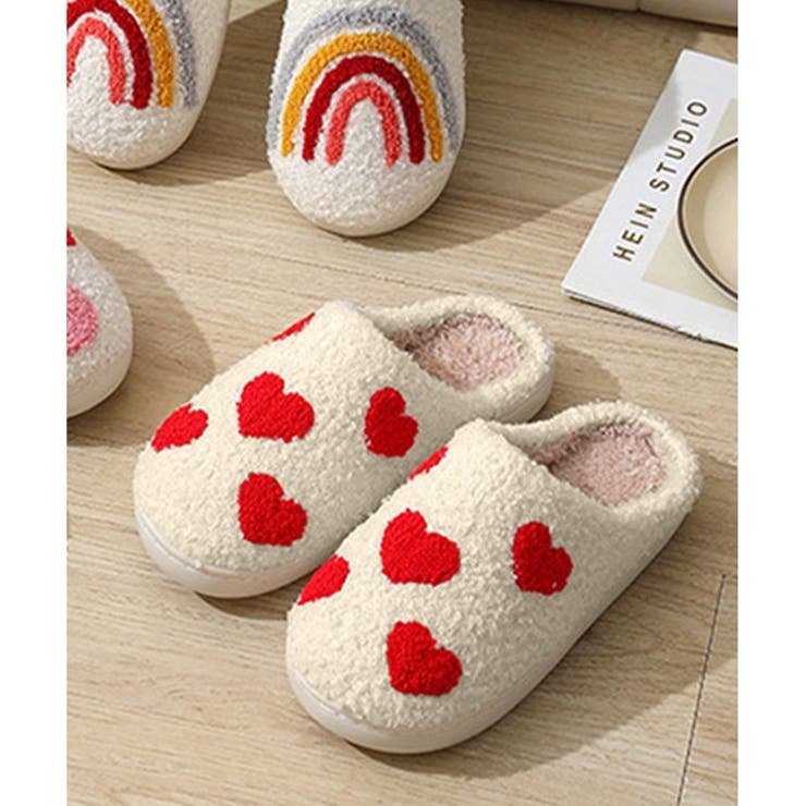 スリッパ ルームシューズ ハート柄 | IRADOWL | 詳細画像3 