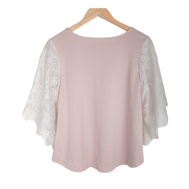 花柄刺繍レースふんわりスリーブトップス レーディス トップス | Frenchic | 詳細画像15 