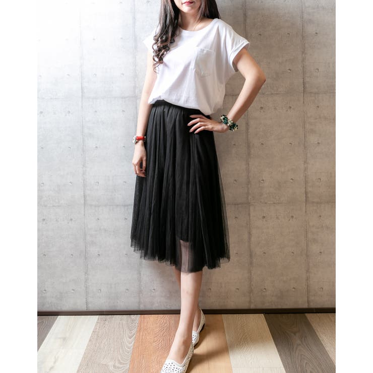 クルーネック フレンチスリーブシンプル ポケット | Frenchic | 詳細画像5 