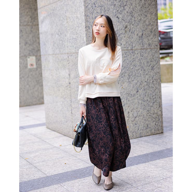 袖あき メッシュレイヤード プルオーバー | Frenchic | 詳細画像10 