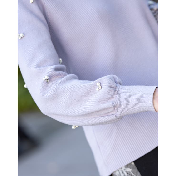 袖パールボリュームニット | Frenchic | 詳細画像10 