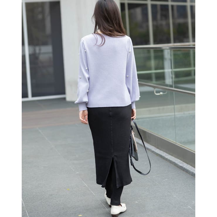 袖パールボリュームニット | Frenchic | 詳細画像5 