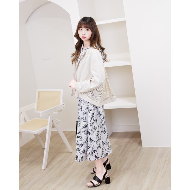 フード付きシフォンワンピ | Frenchic | 詳細画像9 