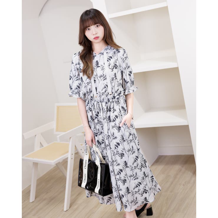 フード付きシフォンワンピ | Frenchic | 詳細画像4 