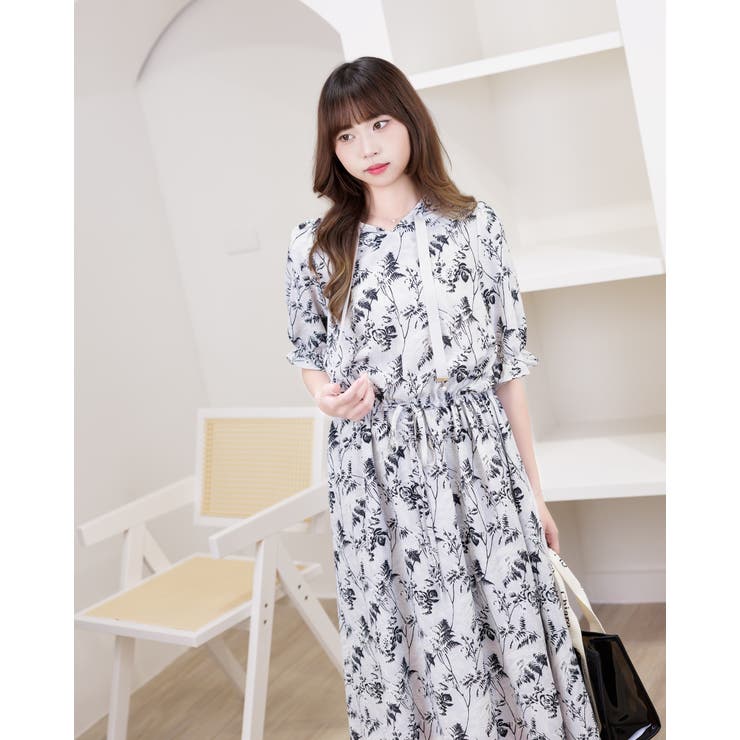 フード付きシフォンワンピ | Frenchic | 詳細画像5 