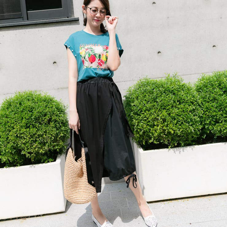 異素材ミックススカート レーディス ボトム | Frenchic | 詳細画像5 