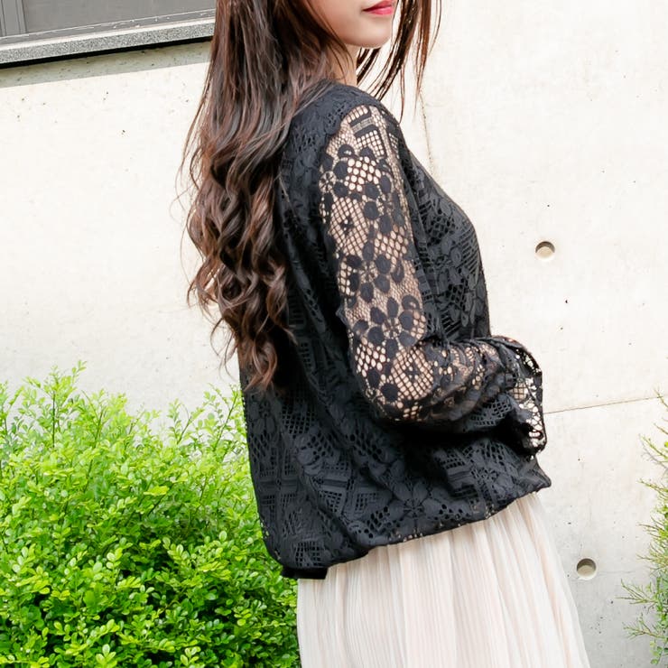 花柄レーストップス レーディス トップス | Frenchic | 詳細画像6 