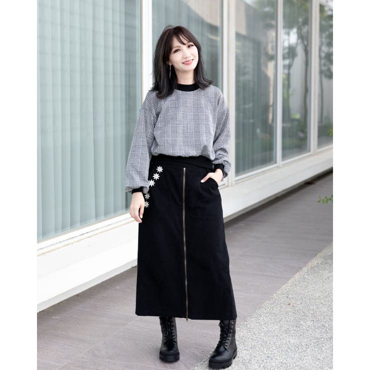 刺繍フロントZIPパンツ | Frenchic | 詳細画像16 