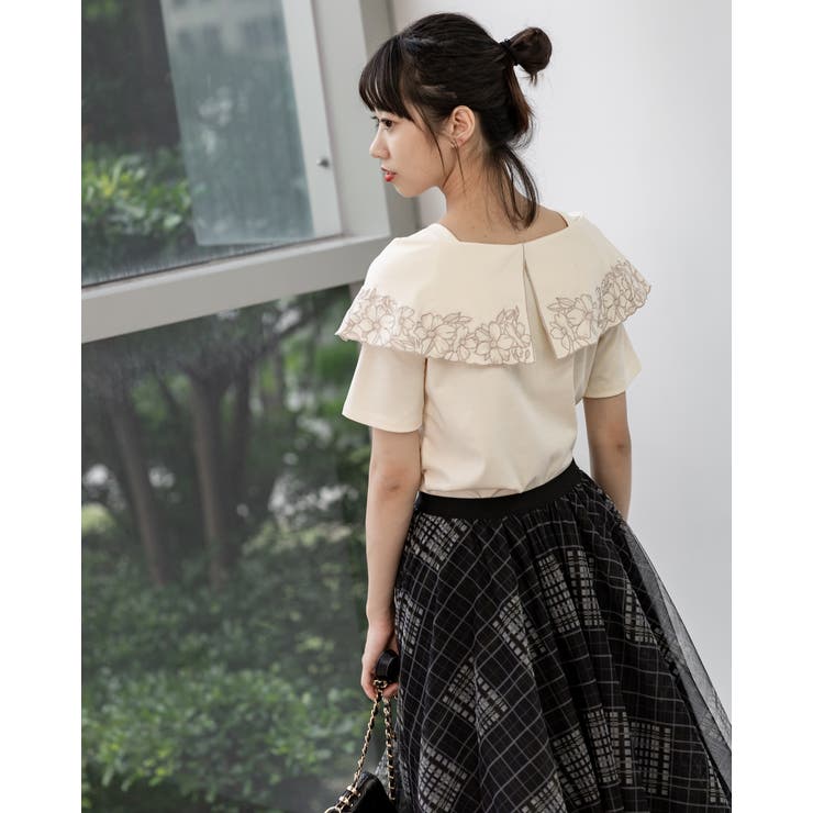 サイドボタン刺繍プルオーバー | Frenchic | 詳細画像9 