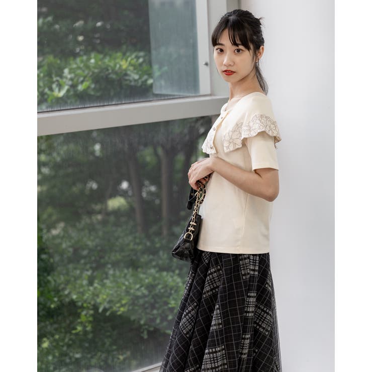 サイドボタン刺繍プルオーバー | Frenchic | 詳細画像4 