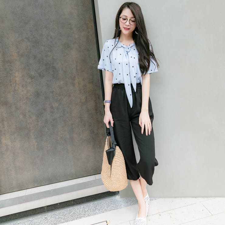 ゆったりドット柄Tシャツ レーディス 半袖 | Frenchic | 詳細画像4 