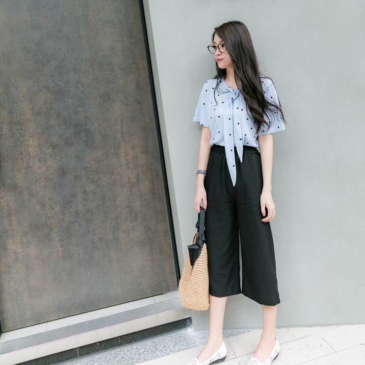 ゆったりドット柄Tシャツ レーディス 半袖 | Frenchic | 詳細画像5 