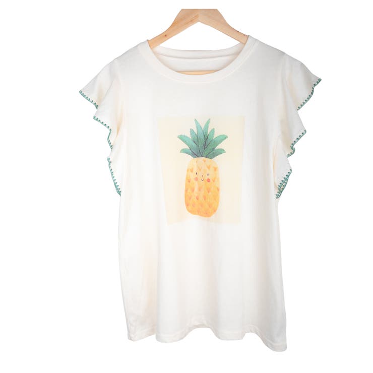 可愛いパイナップルデザインフリルトップス レーディス トップス | Frenchic | 詳細画像9 