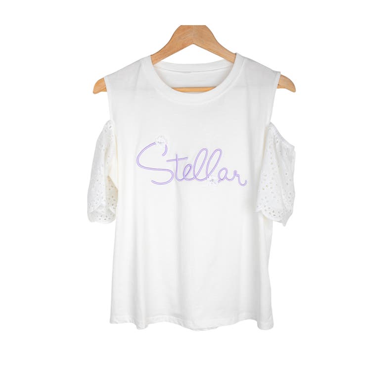 袖レース×オフショルカットソートップス レーディス 半袖 | Frenchic | 詳細画像10 