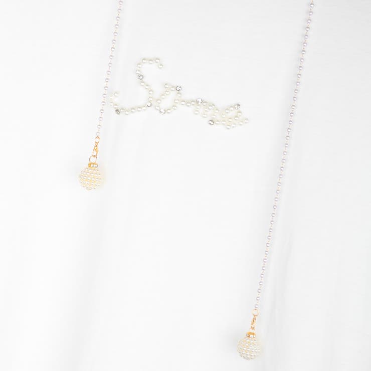 パールの紐付きブラウス レーディス 半袖 | Frenchic | 詳細画像9 