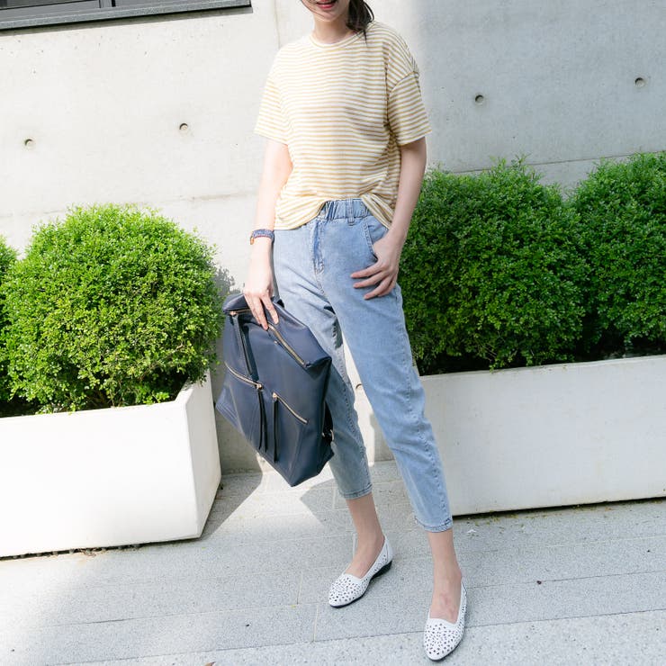 キラキララメボーダーTシャツ レーディス 半袖 | Frenchic | 詳細画像8 