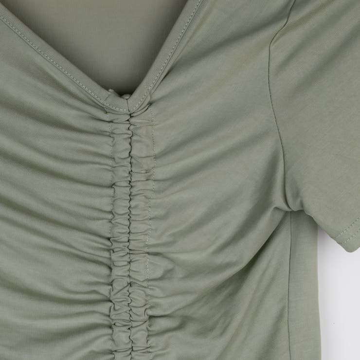 Vネッククロストップス タイトシルエット レーディス | Frenchic | 詳細画像12 