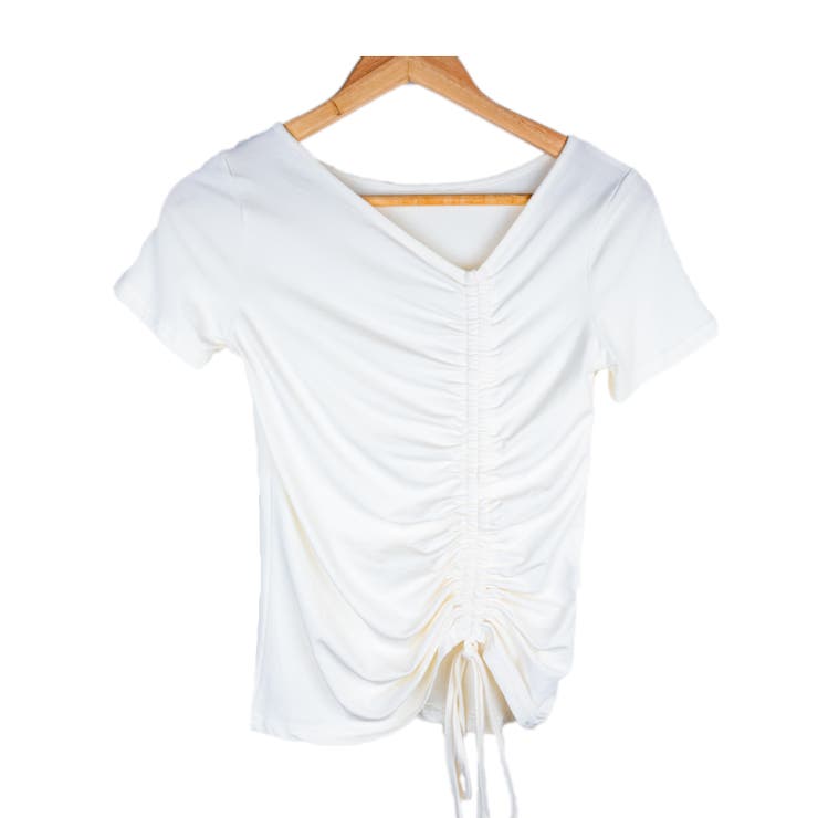 Vネッククロストップス タイトシルエット レーディス | Frenchic | 詳細画像16 