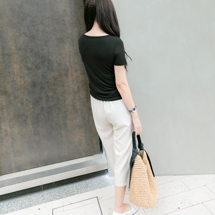 Vネッククロストップス タイトシルエット レーディス | Frenchic | 詳細画像5 