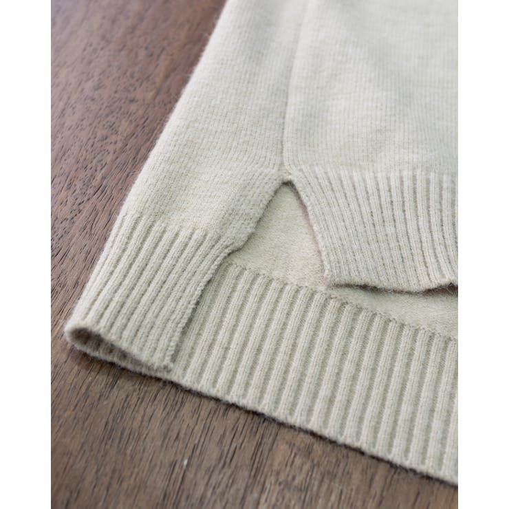 ショート丈 Vネック ケーブルニット | Frenchic | 詳細画像12 