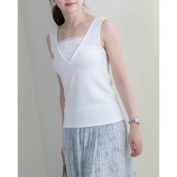 レースタンクトップ | Frenchic | 詳細画像1 