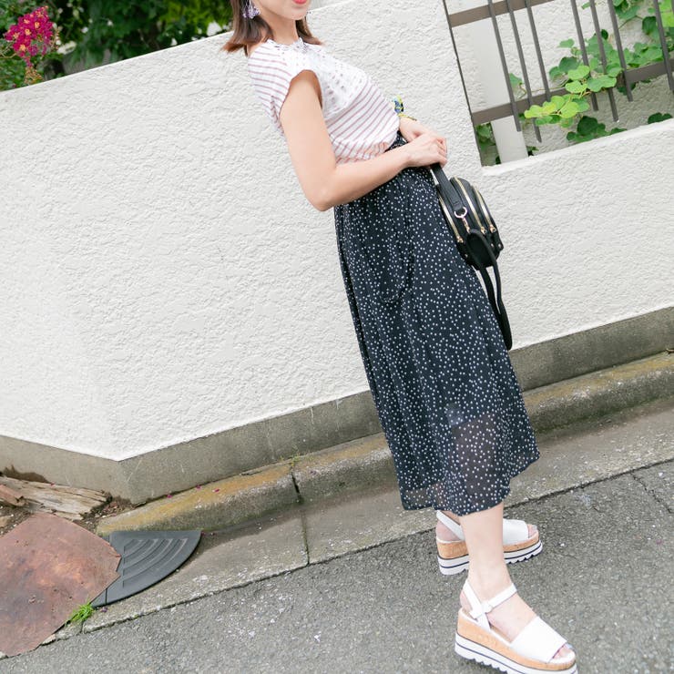 ドット柄サロペットワイドパンツ レーディス パンツ | Frenchic | 詳細画像12 