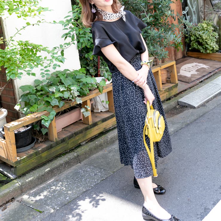 ドット柄サロペットワイドパンツ レーディス パンツ | Frenchic | 詳細画像8 