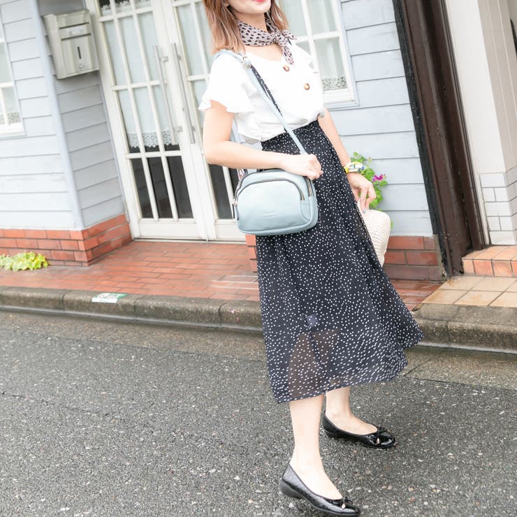 ドット柄サロペットワイドパンツ レーディス パンツ | Frenchic | 詳細画像9 