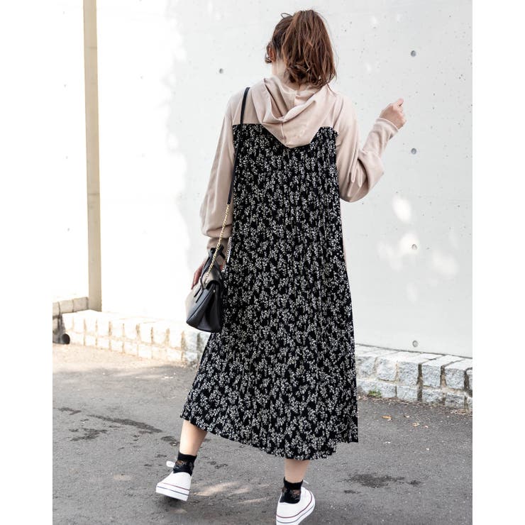 ベージュ | プリーツワンピース/ロングワンピース | Frenchic