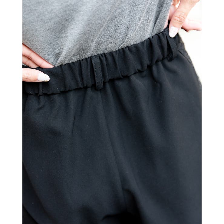 スリムサイドステッチ レースワイドパンツ | Frenchic | 詳細画像18 