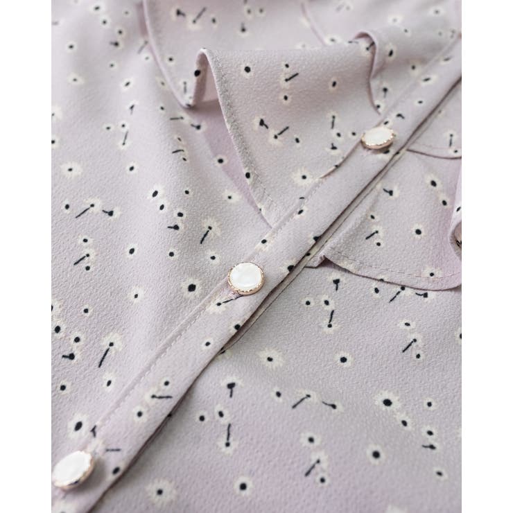 Vネックフリル花柄ブラウス | Frenchic | 詳細画像7 